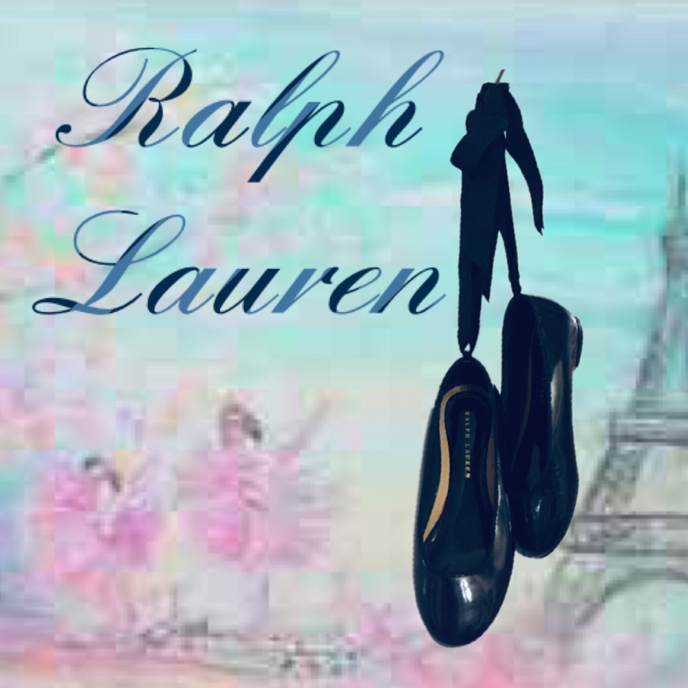 Ralph Lauren Patent Leather Ballerina Flats